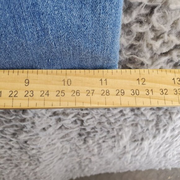 Fashion Nova Jeans Womens 16 Blue Distressed Flare High Waist Stretch Denim - Picture 8 of 10